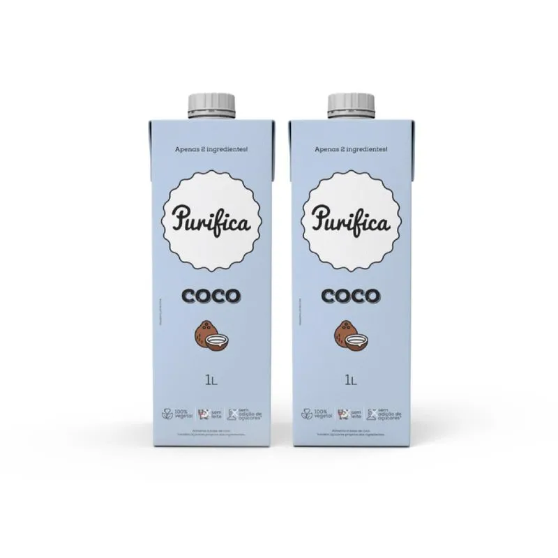 Bebida Veg Purifica De Coco - 2x1l