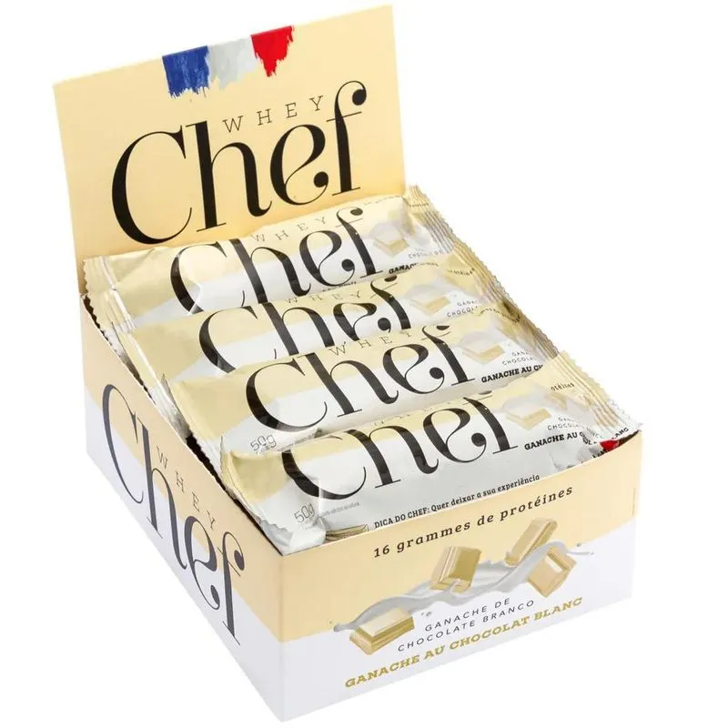 Barra De Proteína 50g (600g) 12 Unidades - Chef Whey