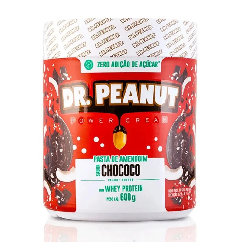 Pasta De Amendoim Com Whey Protein Dr Peanut 600g - Original