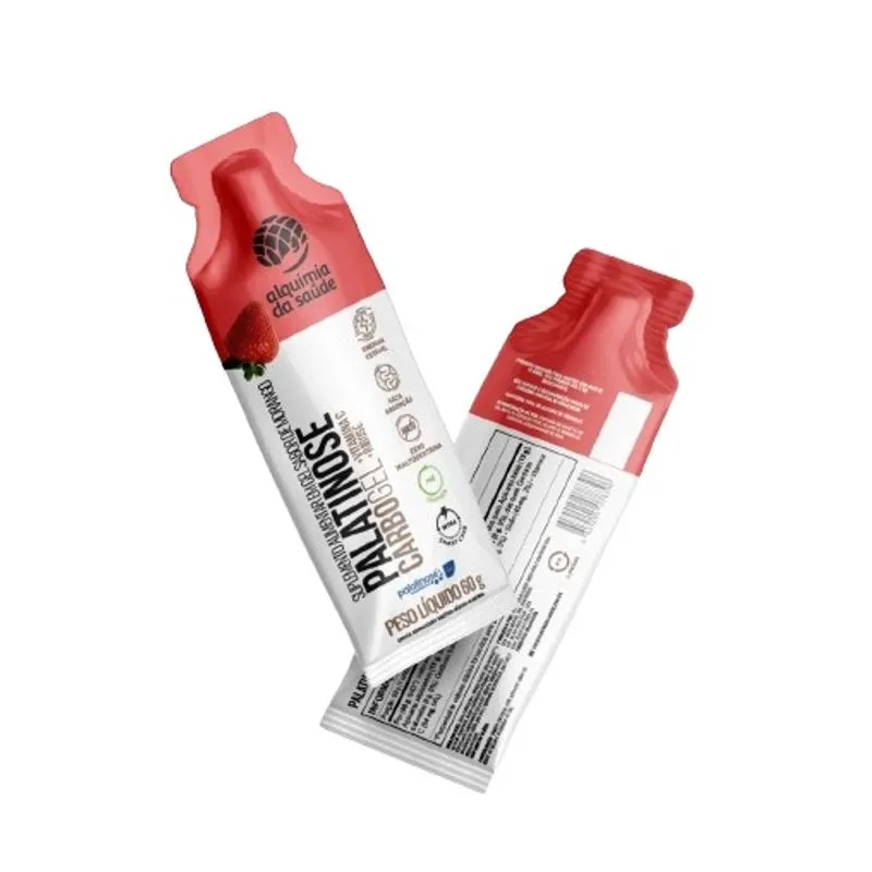 Carbo Gel Palatinose Morango 60g Alquimia da Saúde