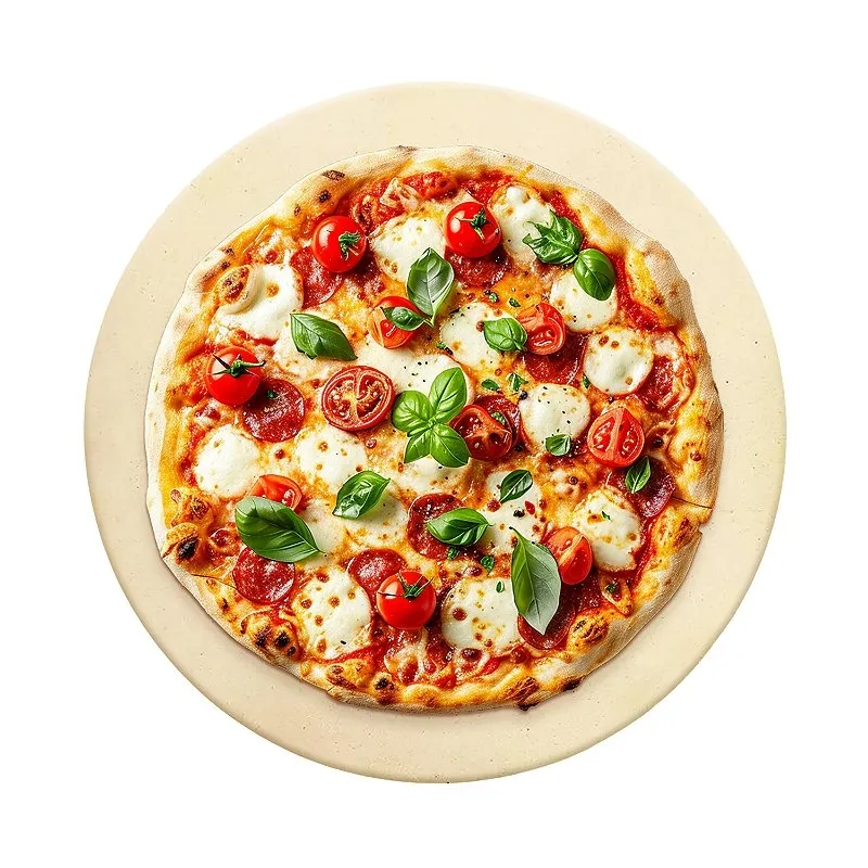 Pedra Refratária Para Pizza — Placa Cordierita — Redonda 29,2 cm