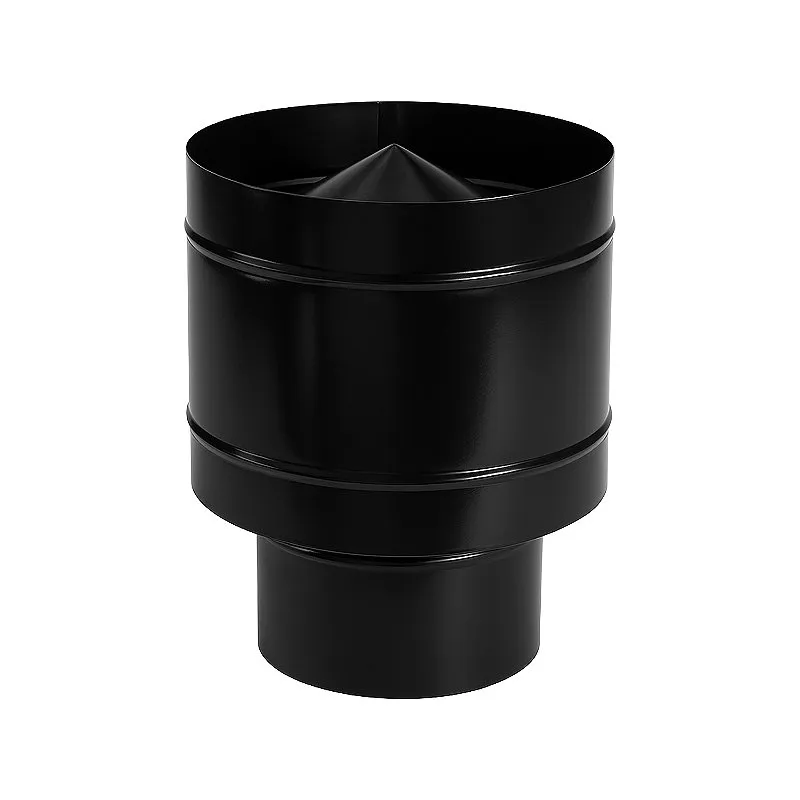 Chapéu Canhão — Para Chaminé — Ø 115 mm — Preto