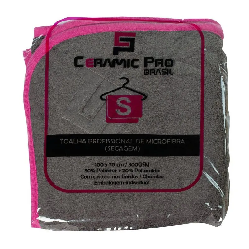 Kit 10 Toalhas Microfibra Ceramic Pro 100x70 300gsm