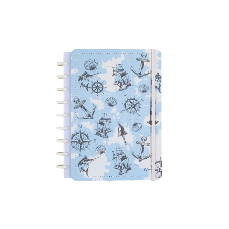 Caderno Personalizavel Grande 210x280mm Disko Nautico com 60 Folhas