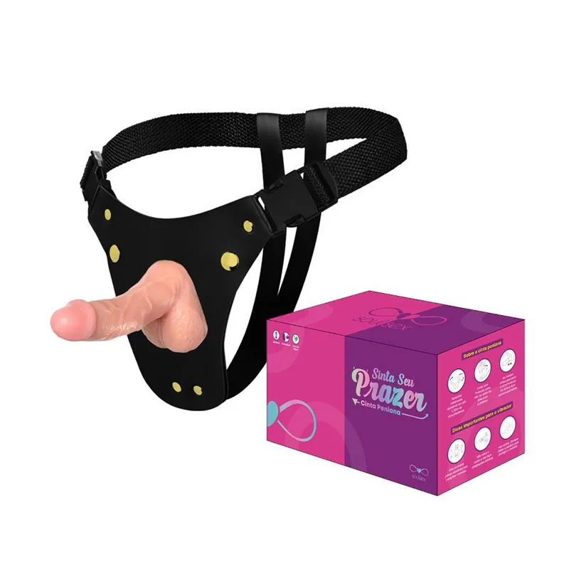 Cinta Peniana com Prótese 15x3,5cm Linha Sinta Seu Prazer SoulSex