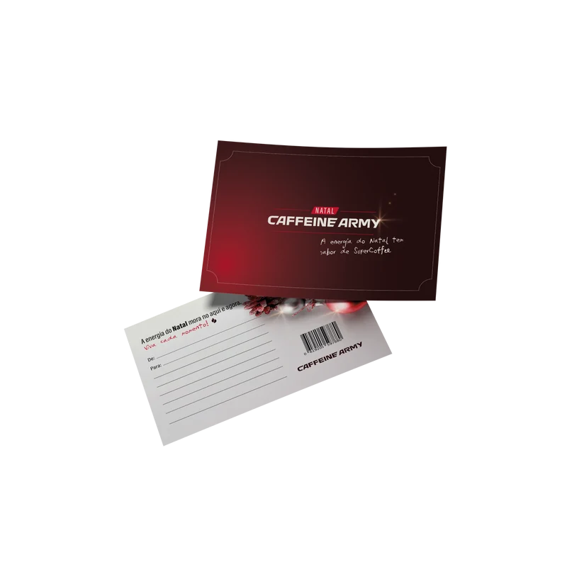 CARD NATAL 25 CAFFEINE