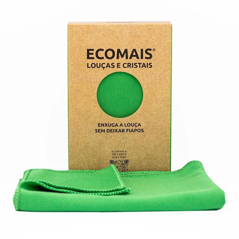 Ecomais Louças E Cristais Verde - Secagem Rápida - 40x60cm