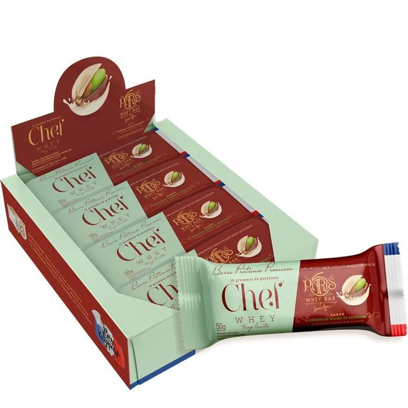Barra De Proteína 12und Chef Whey - Caixa - Mousse De Choc