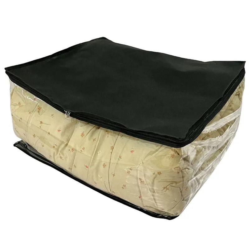 Organizador Maleiro Preto Gg Para Guarda Roupas E Gavetas