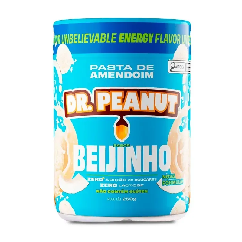 Pasta De Amendoim Sabor Beijinho 250G Dr. Peanut Pasta De Amendoim Sabor Beijinho 250G
