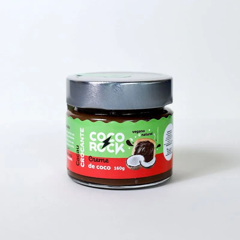 Creme De Coco Rock Sabor Cacau Crocante 160g