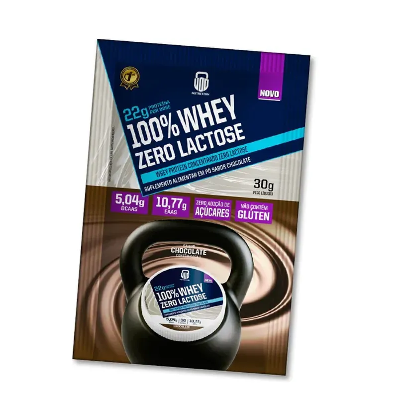Sache Whey 100% Concentrado Zero Lactose Chocolate 30G Wod Nutrition Sache Whey 100% Concentrado Zero Lactose 30G Chocolate Wod Nutrition