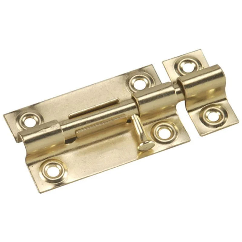 Onward Regular Duty Barrel Bolt - 3-in L x 1 25/64-in W - Brass - 20 Per Pack