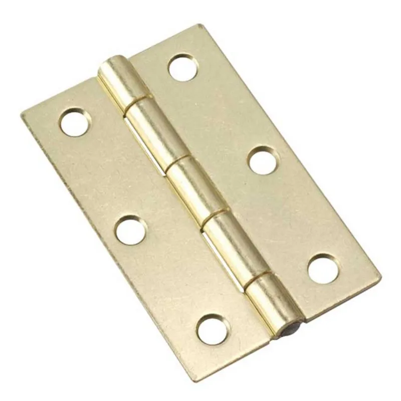 Onward Fixed-Pin Hinges - 1 7/8-in x 3-in - Brass - 2-Pack