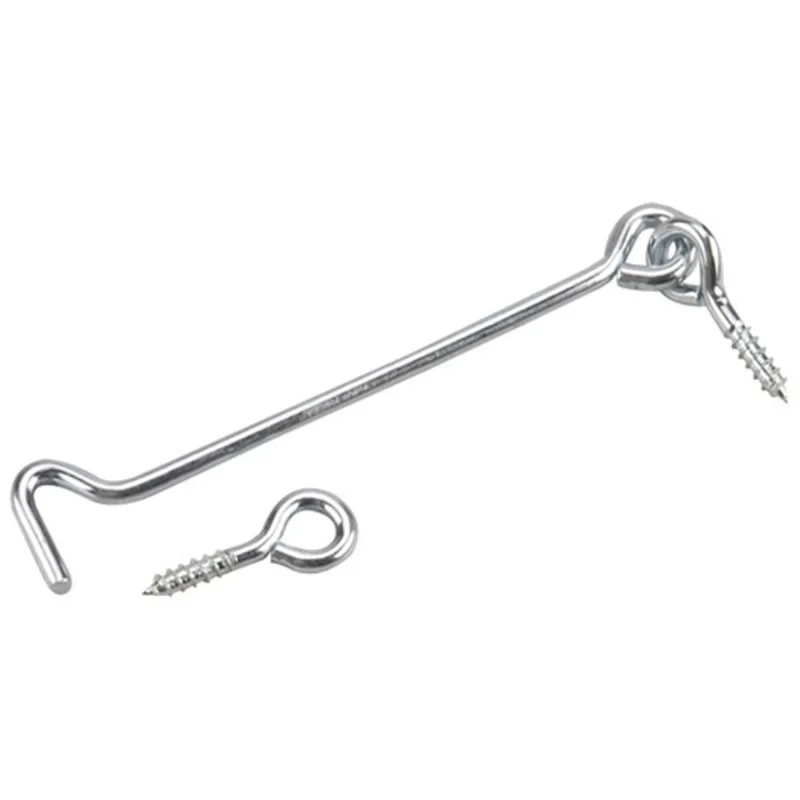 Gate Hook and Eye - 6" - Pack of 2 - Zinc