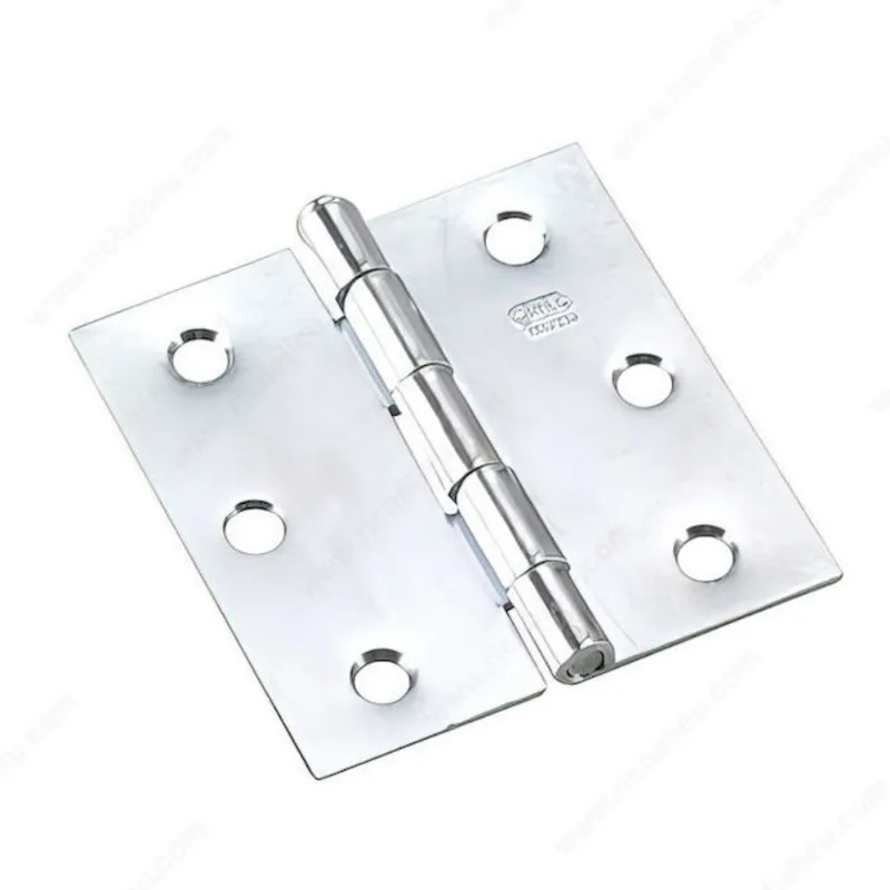 Onward Full Square Mortise Butt Hinge - 2 1/2-in W x 2 1/2-in H - Loose Pin - Zinc