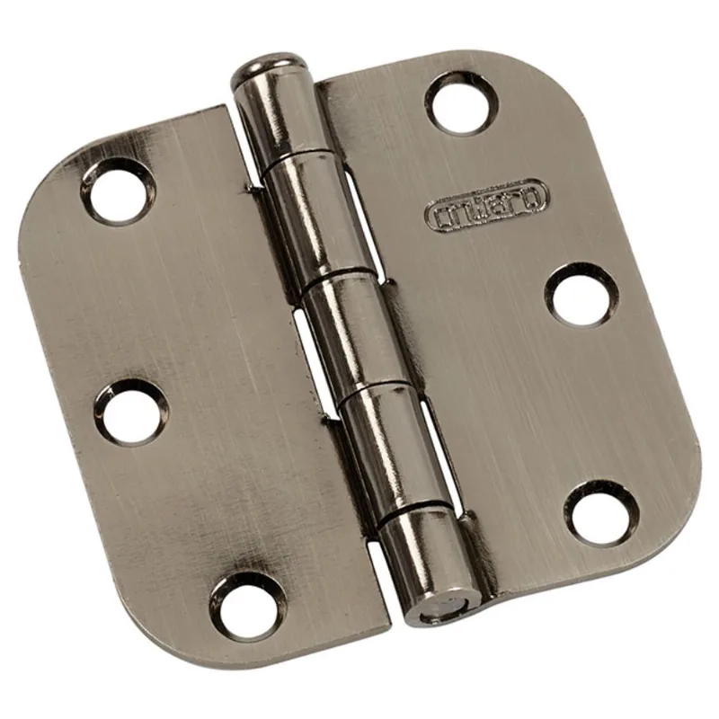 Onward Full Mortise Butt Hinges - Steel - Antique Nickel - 3-in - 5/8-in Radius