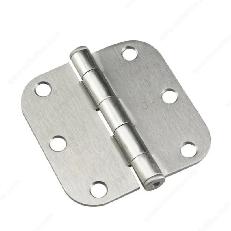 Onward Full Mortise Butt Hinge - 3-in W x 3-in H - Loose Pin - 5/8-in Radius - Brushed Nickel