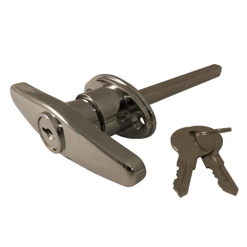 T Handle Richelieu Steel 9,9 Cm L X 14,6 Cm L X 0,8 Cm D Cinza