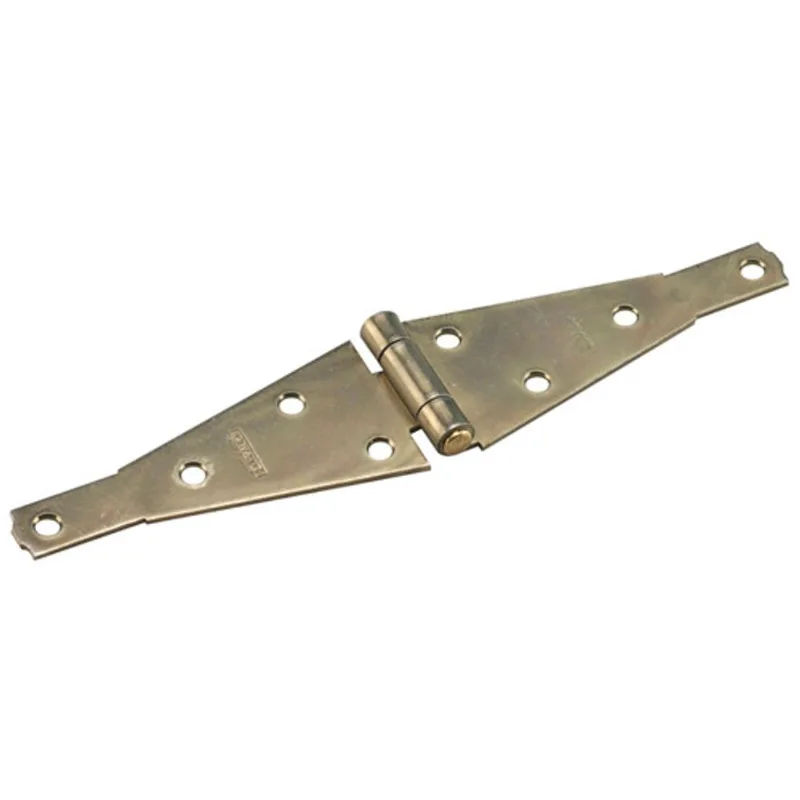 Onward Heavy Duty Strap Hinge - Steel - Zinc-Plated - Fixed Pin - 6-in L