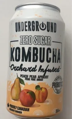 Zero sugar kombucha orchard infused peach pear apricot