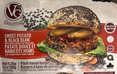 Sweet Potato & Black Bean Plant-based burgers