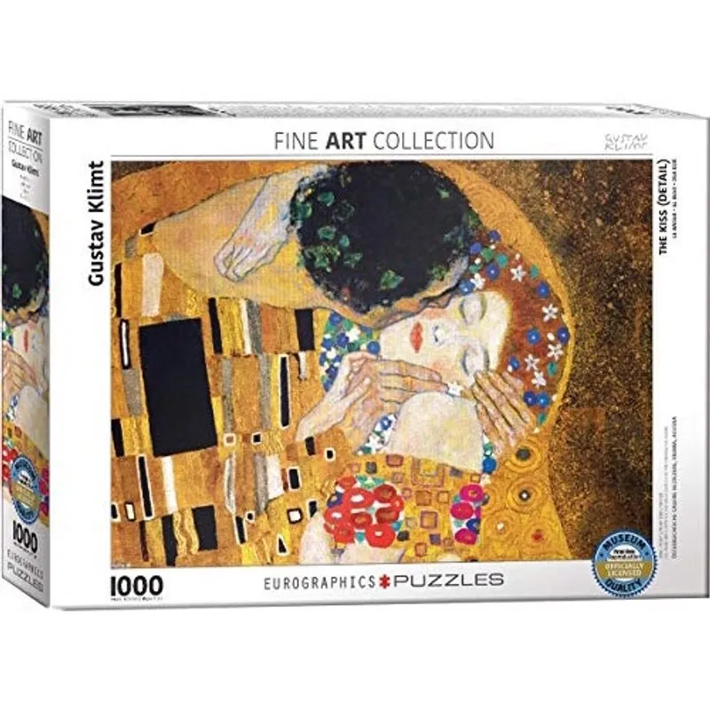 EuroGraphics The Kiss (Detalhe) por Gustav Klimt 1000 Peça Quebra-cabeça