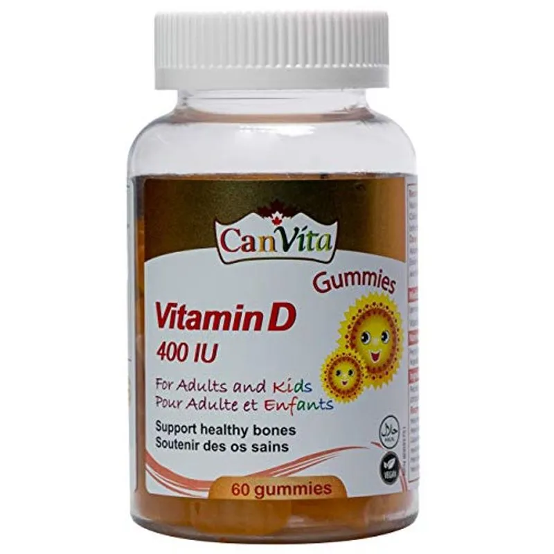 Goma De Vitamina D Canvita Fabricada No Canadá 400iu