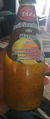basil seed drink with mango flavor