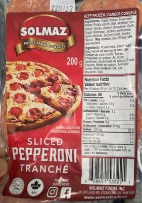 Sliced pepperoni