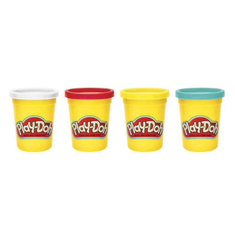 Play-doh B6508, Pacote Com 4 Cores Clássicas, 473 Ml, Pequeno
