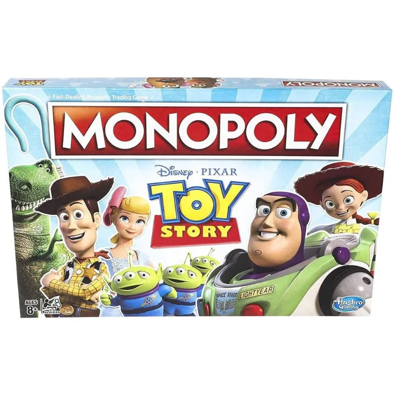 Monopoly Toy Story Board Game Family and Kids Ages 8 +, Brown/A