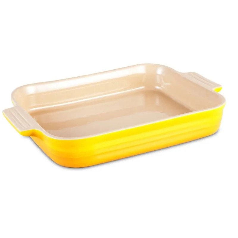 Travessa Retangular 1,3 Litros Amarelo Soleil Le Creuset