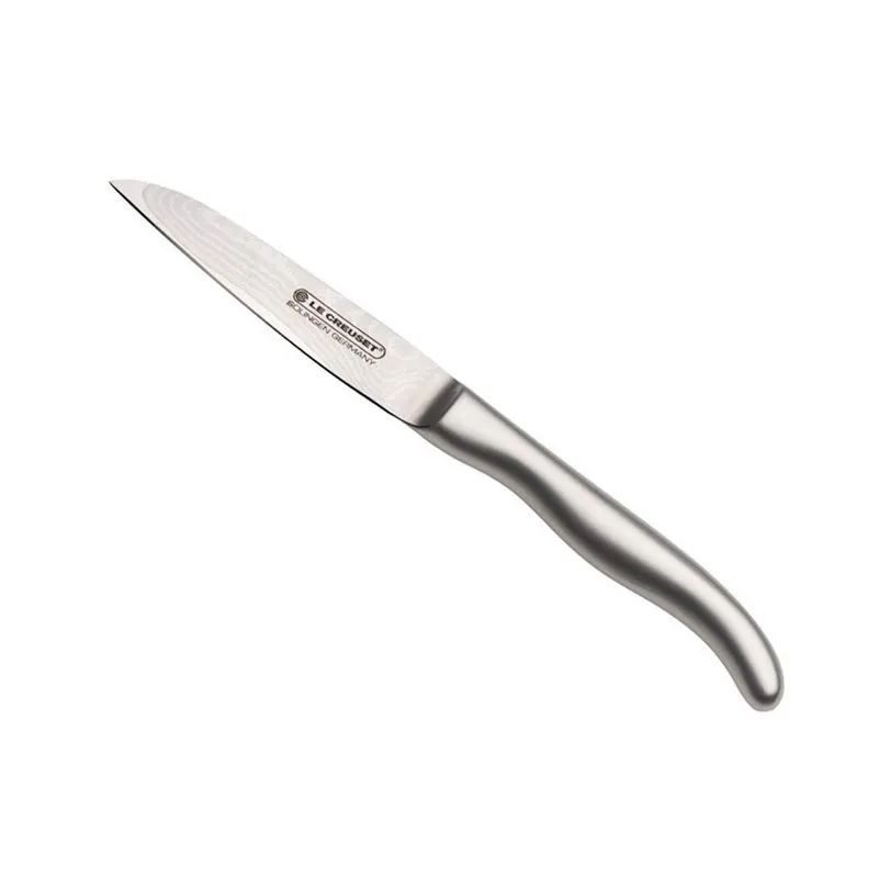 Faca Vegetais 4 Aço Damasco com Cabo Aço Inox Le Creuset