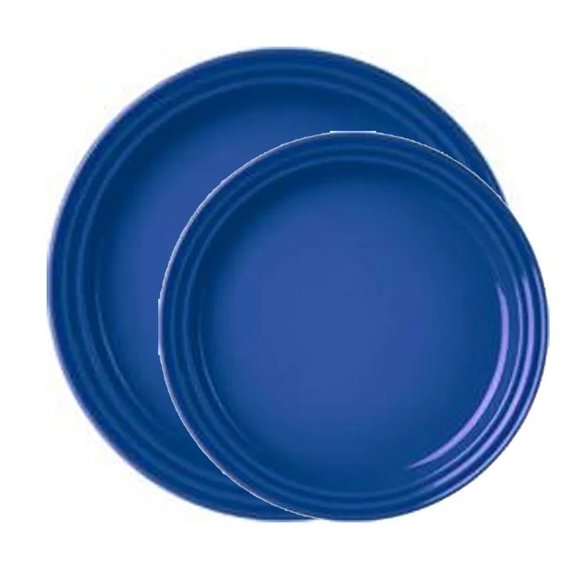 Prato Redondo 27 cm 2 Peças Azul Marseille Le Creuset