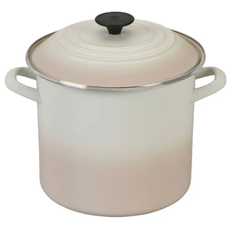 STOCKPOT LE CREUSET 7,6L 22CM EM AÇO ESMALTADO MERINGUE 56000087160803