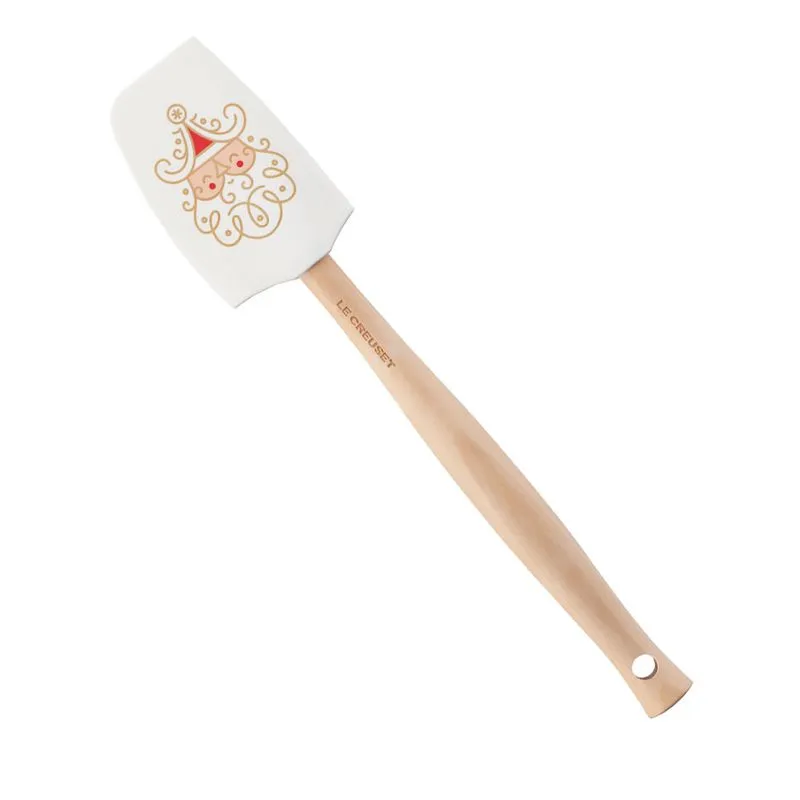 Espátula Pequena de Silicone Natal Noel Branco Le Creuset