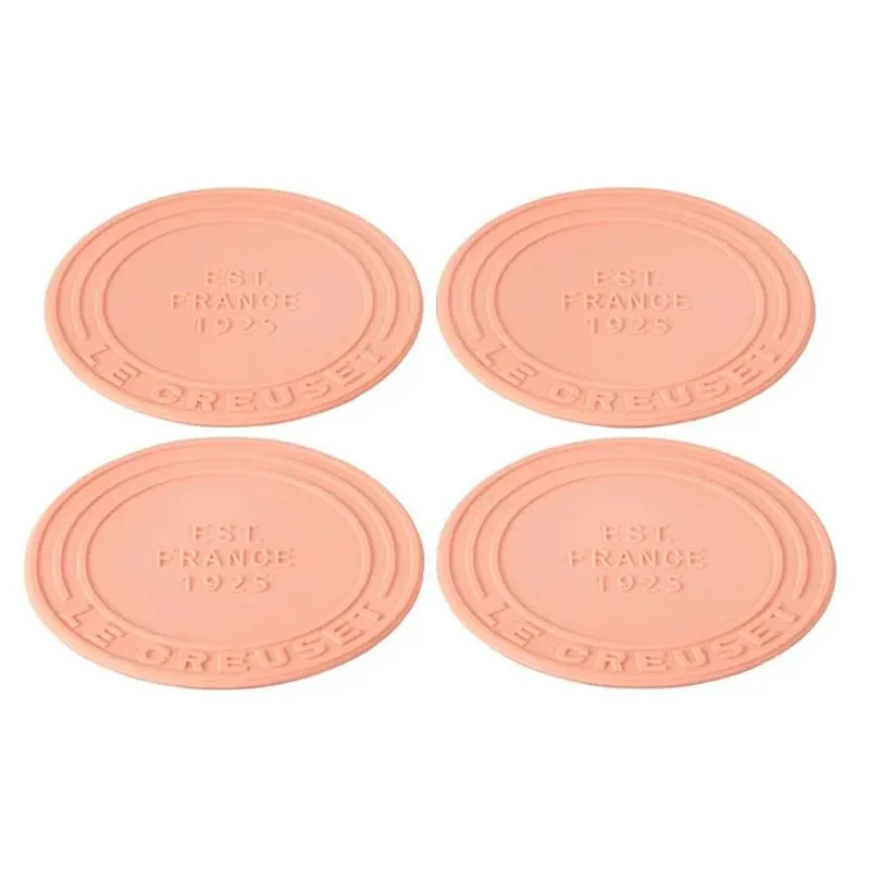 KIT 4 MINI SUPORTES DE SILICONE 10CM PECHE LE CREUSET