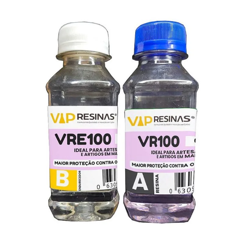 Vidro Líquido Epóxi Proteção uv VR100 P/Resinas VipResinas