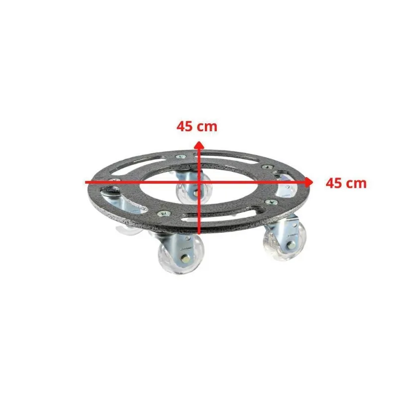 Suporte Para Vasos Rodas De Gel Antiriscos 45cm Ate 300kgs