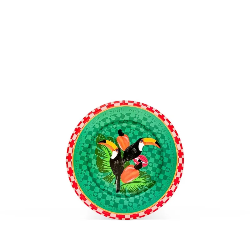 Prato Sobremesa Solar-Tropical Tucano Fetély 18cm 6 Unidades