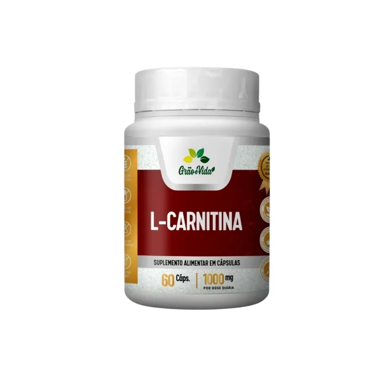L-CARNITINA 60 CAPS 1000MG (GRAO E VIDA)