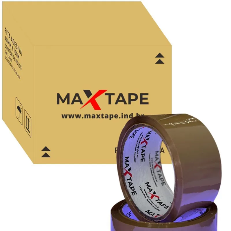 Fita Adesiva Durex 48Mm X 50 M Marrom Caixa 36 Un - Maxtape
