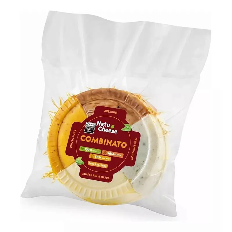 Combinato Queijo Vegetal Gorgonzola/ Mussarela Oliva/