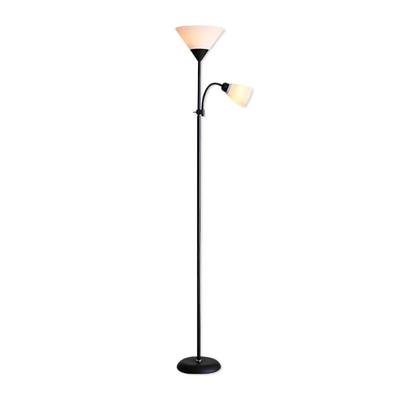 Luminária De Piso Articulada Duas Lâmpadas Abajur