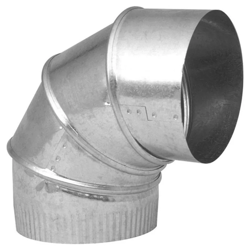4" Galvanized Steel Adjustable Elbow Up to 90° Angle
