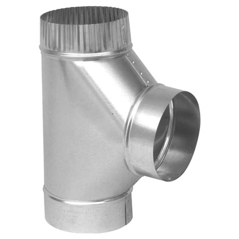 4" Diameter Tee Connector for 90° Branch