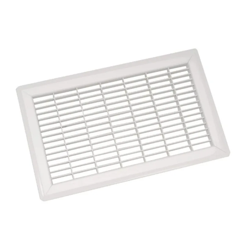 Imperial Trussteel Furnace Ventilation Floor Grille - Steel - White - 20-in W x 10-in H