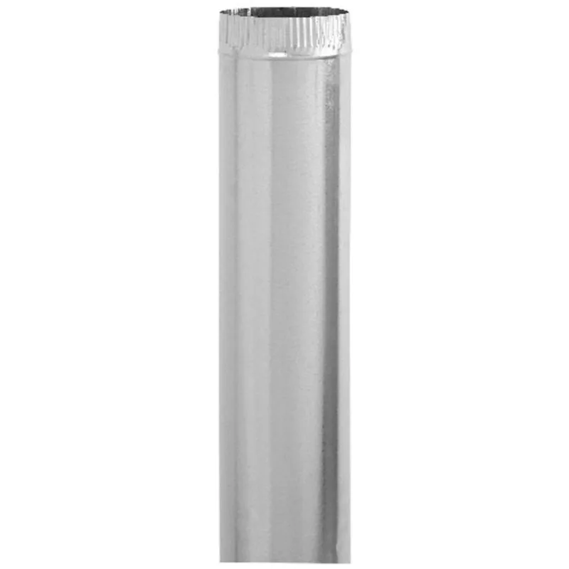 Imperial Round Pipe - 5-in x 60-in - 30-Gauge Galvanized Steel