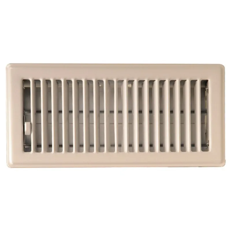Imperial Louvered Floor Register - Beige - Painted Steel - 3-in W x 10-in L